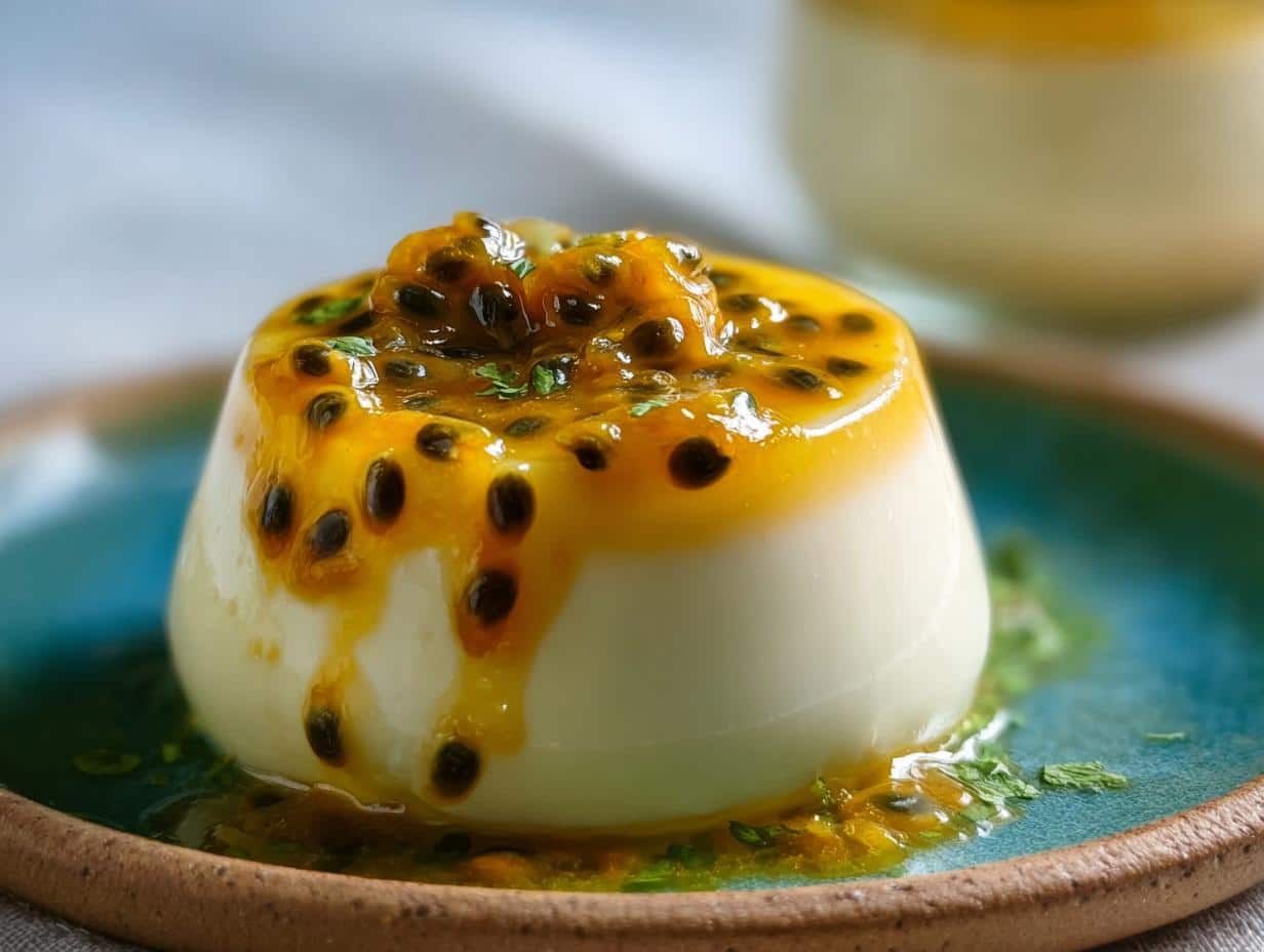 Passion Fruit Panna Cotta: Divine Tropical Dessert - Passion Fruit Panna Cotta - main visual representation