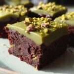 Pistachio Brownies Pistachio Ganache