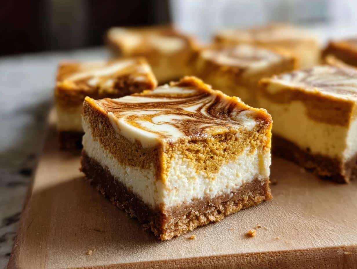 Pumpkin Cheesecake Bars: 1 Amazing Fall Treat - Pumpkin Cheesecake Bars - main visual representation