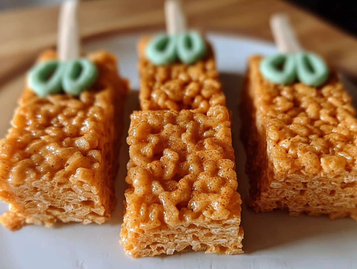 Pumpkin Rice Krispie Treats: 10 Minute Flavor - Pumpkin Rice Krispie Treats - additional detail