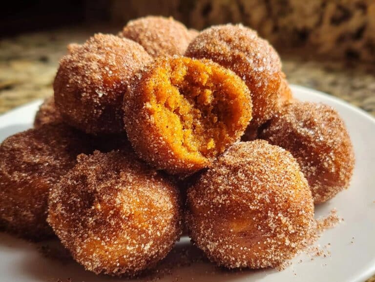 Pumpkin Spice Donut Holes