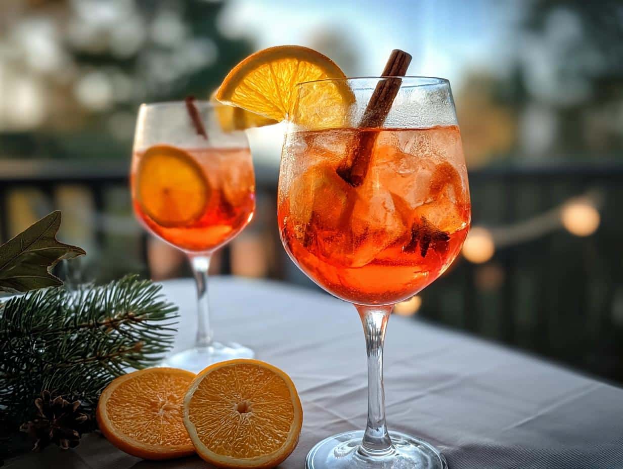 Refreshing Autumn Aperol Spritz