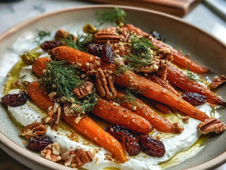 Roasted Carrots Tahini Yogurt