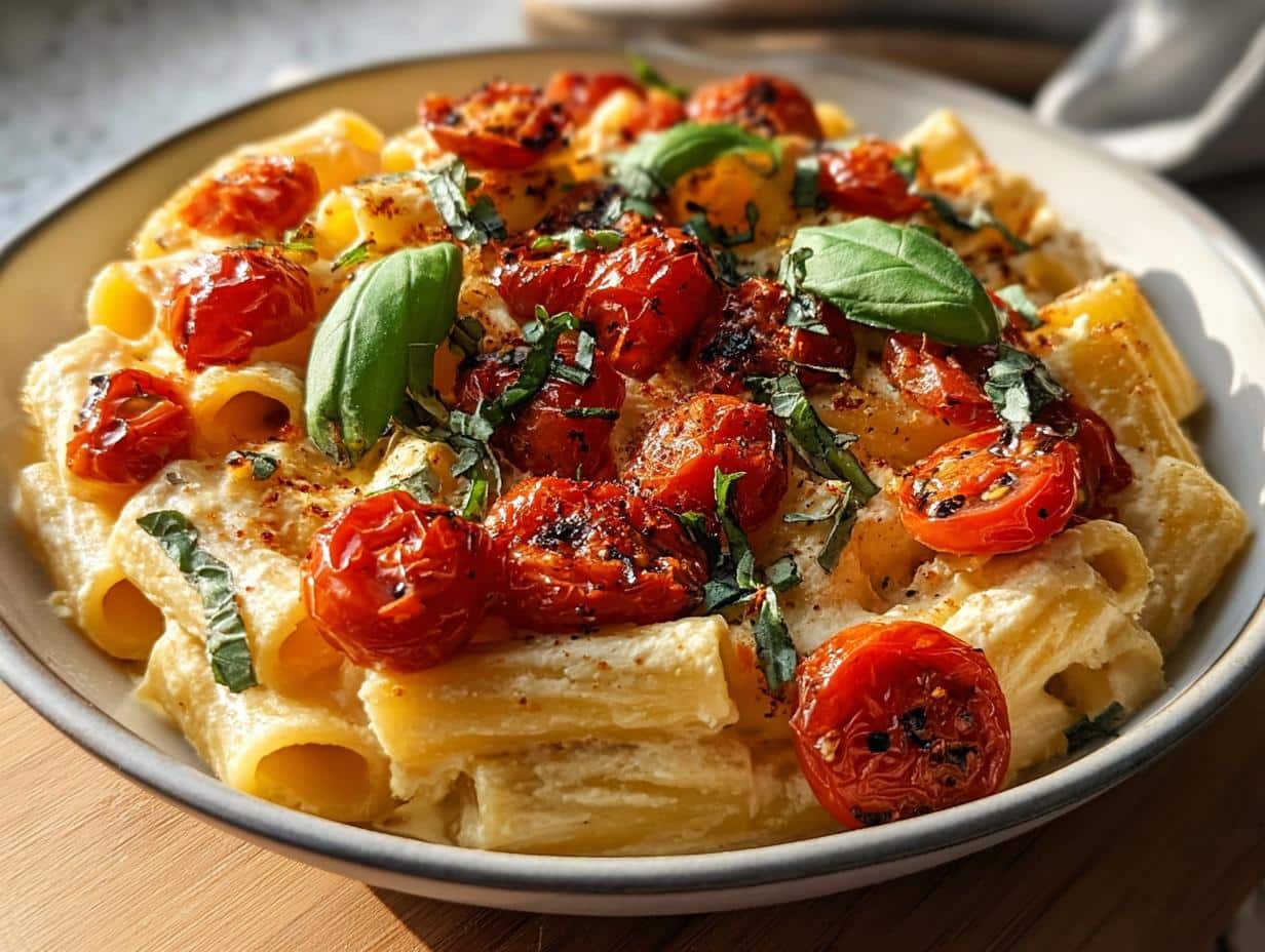 Roasted Tomato Garlic Ricotta: Quick & Easy Pasta - Roasted Tomato Garlic Ricotta - additional detail