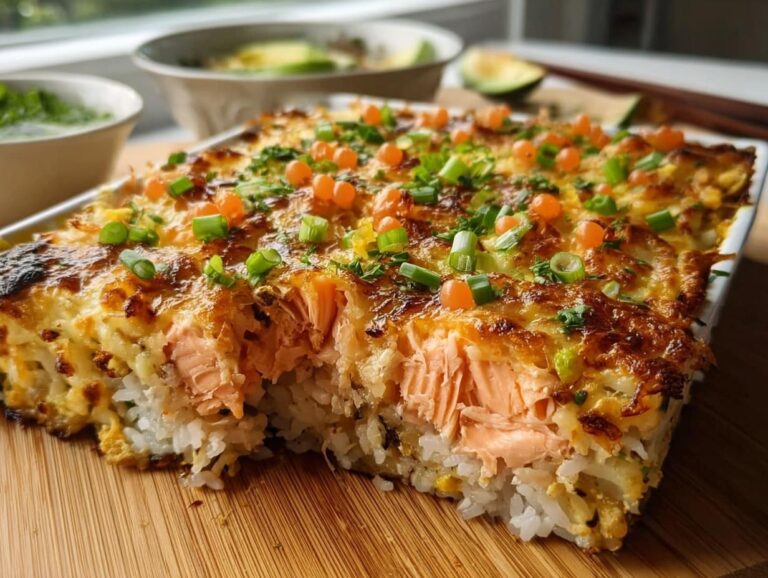 Salmon Sushi Bake