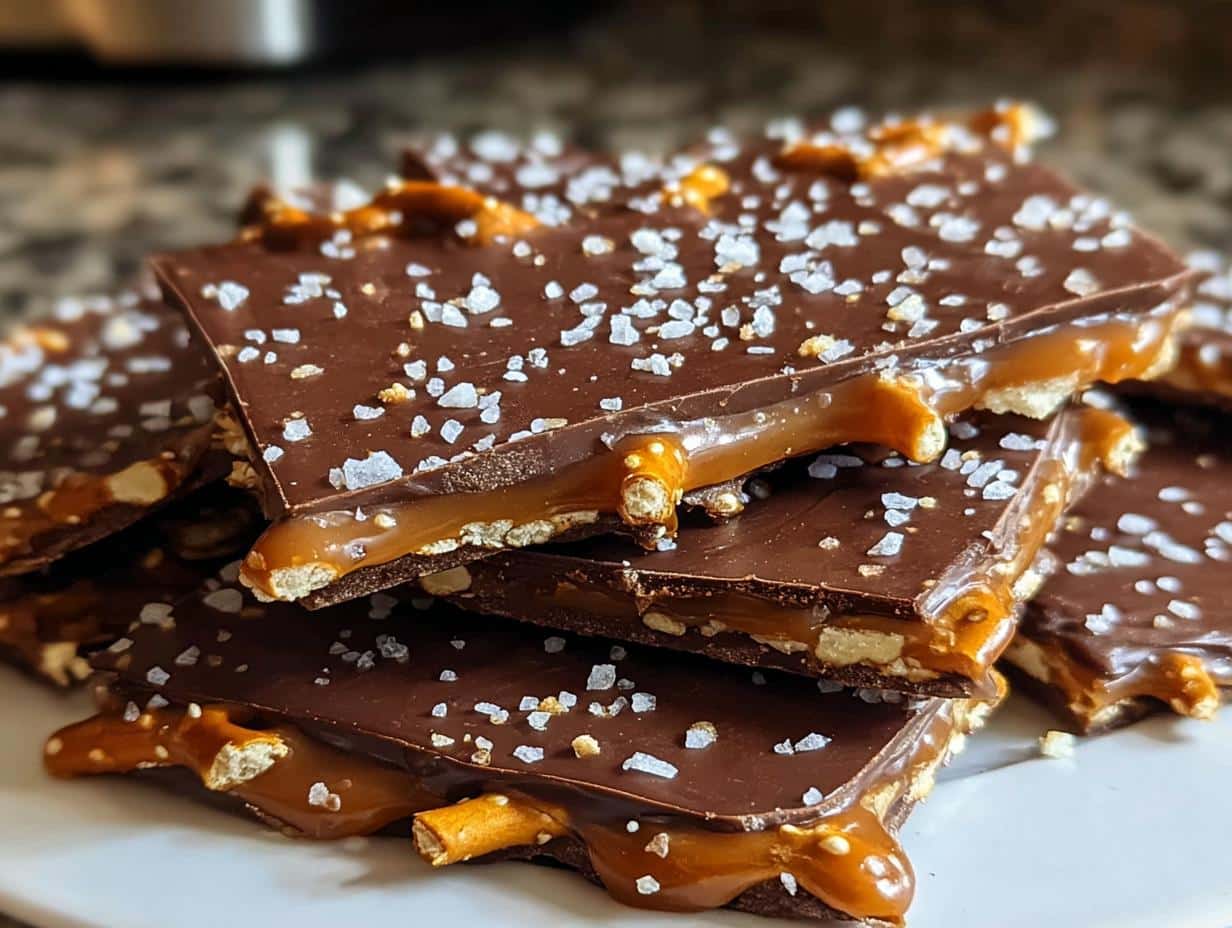 Salted Caramel Pretzel Bark: Easy Bliss - Salted Caramel Pretzel Bark - main visual representation
