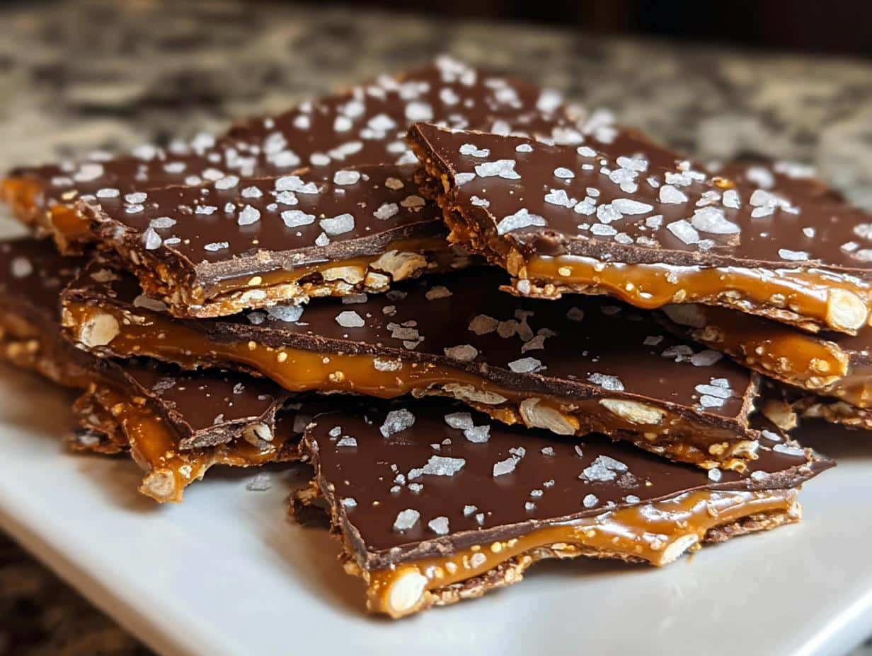 Salted Caramel Pretzel Bark: Easy Bliss - Salted Caramel Pretzel Bark - additional detail