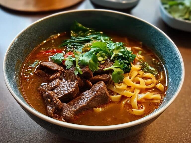 Satay Beef Noodle Soup