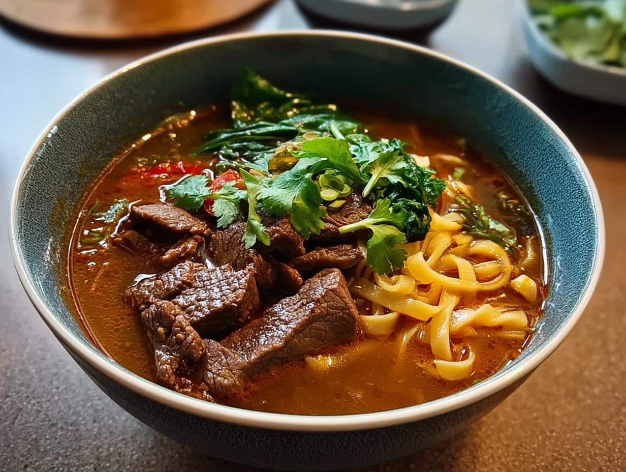 Satay Beef Noodle Soup