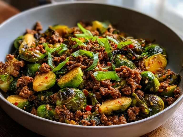 Savory Ground Beef Brussels