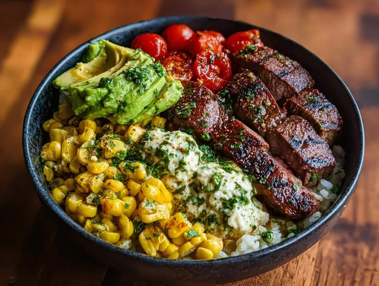 Steak Avocado Corn Bowl: 30 Minute Flavor Explosion - Steak Avocado Corn Bowl - additional detail