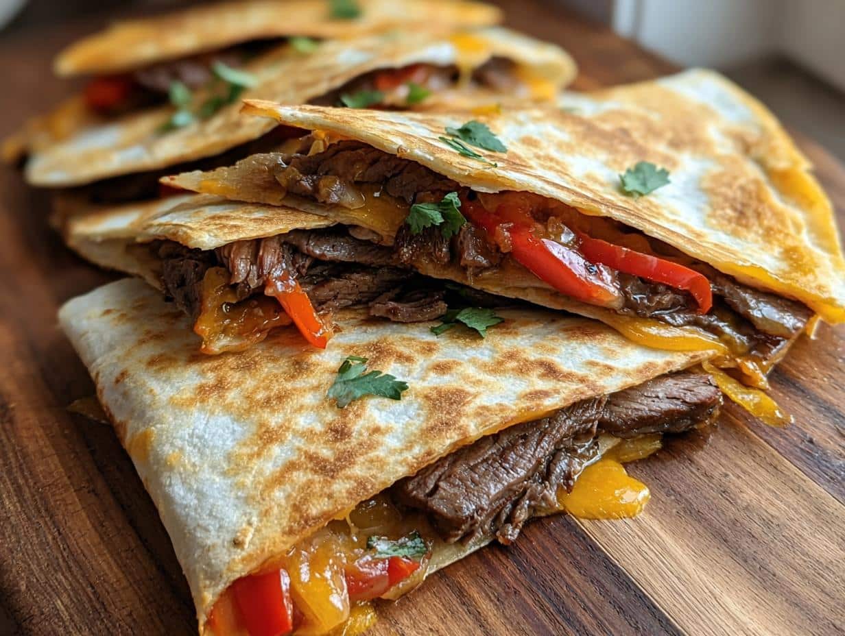 Savory Steak Fajita Quesadillas: 1 Pound of Flavor - Steak Fajita Quesadillas - additional detail