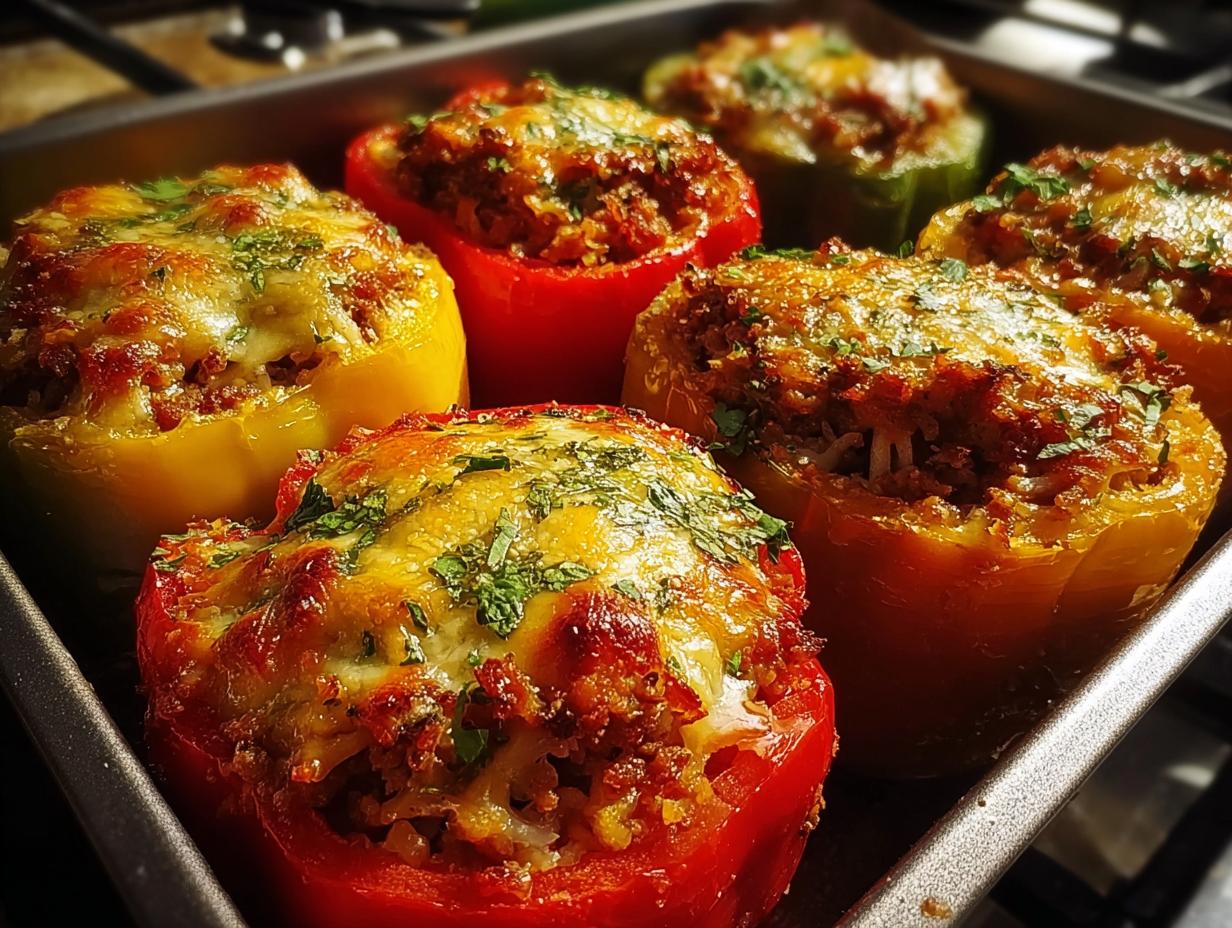 Stuffed Bell Pepper Boats: 3 Amazing Ways - Deliciously prepared stuffed bell pepper boats