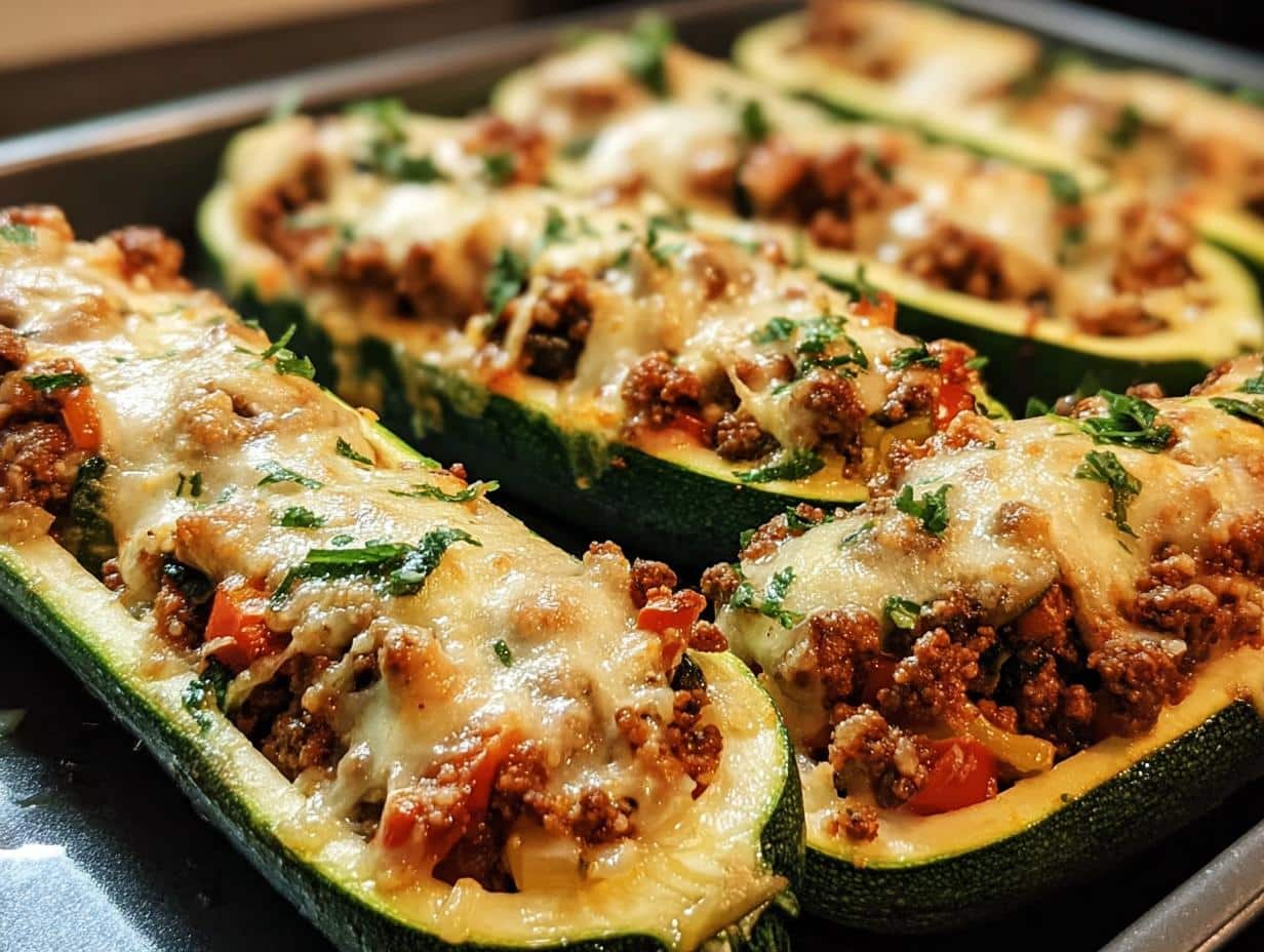Stuffed Zucchini Boats: Simple 15-Min Recipe - Stuffed Zucchini Boats - additional detail