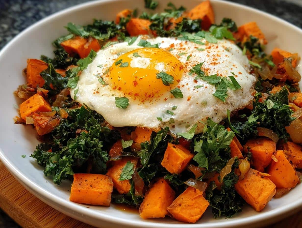 Sweet Potato Kale Hash