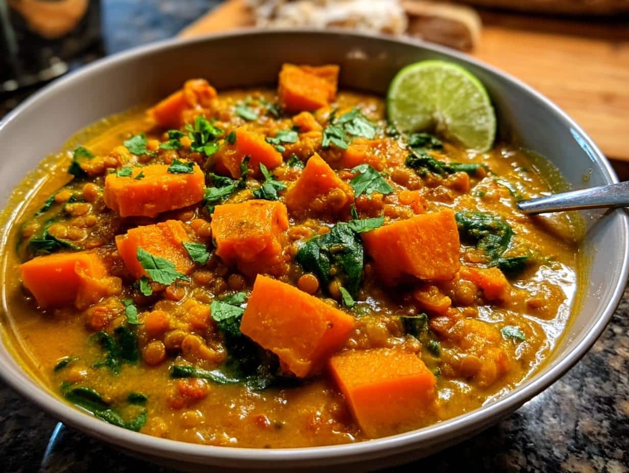 Divine Sweet Potato Lentil Curry in 1 Hour - Sweet Potato Lentil Curry - additional detail