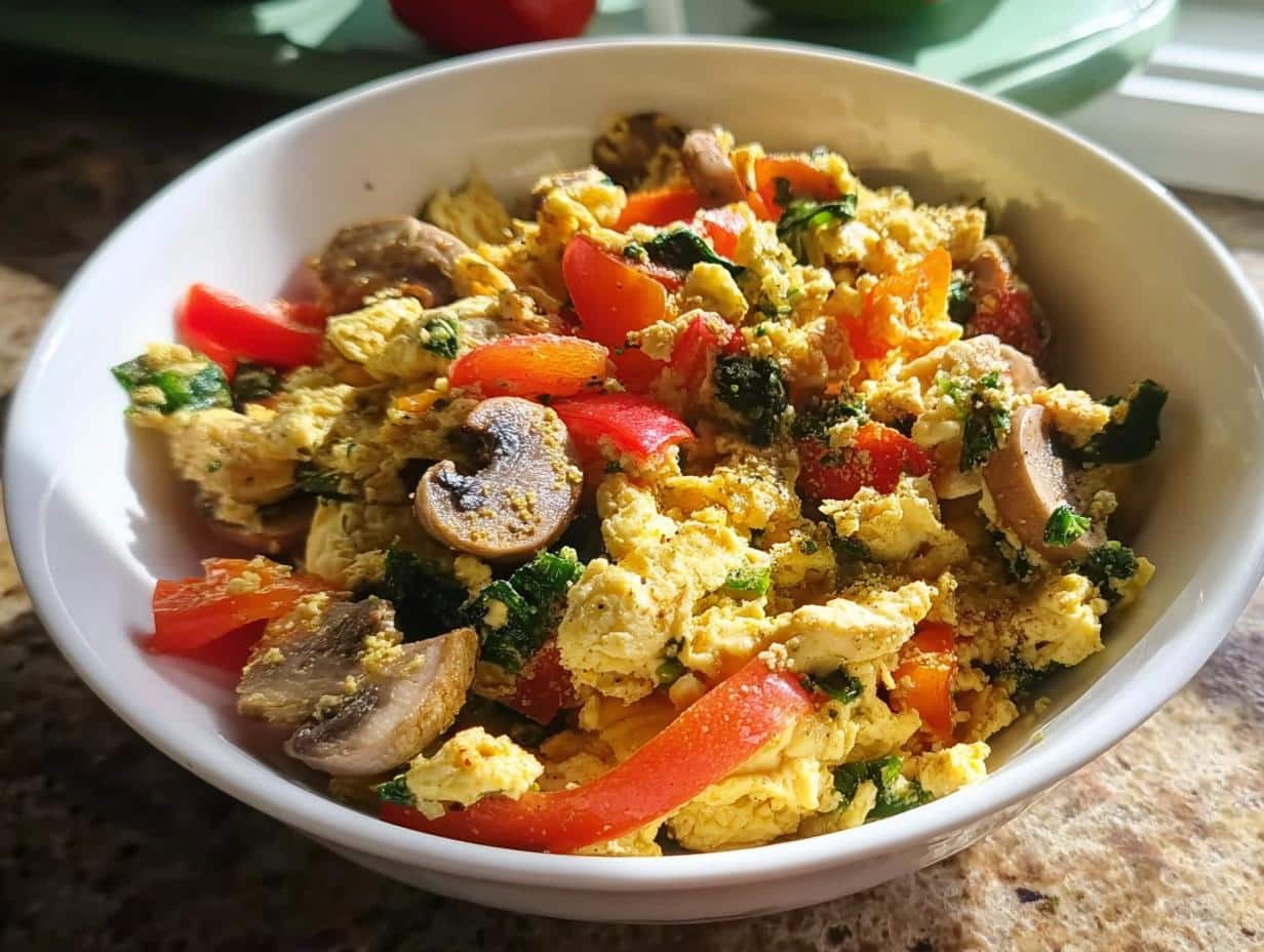 Vegetarian Breakfast: Quick & Flavorful Scramble - Vegetarian Breakfast - additional detail