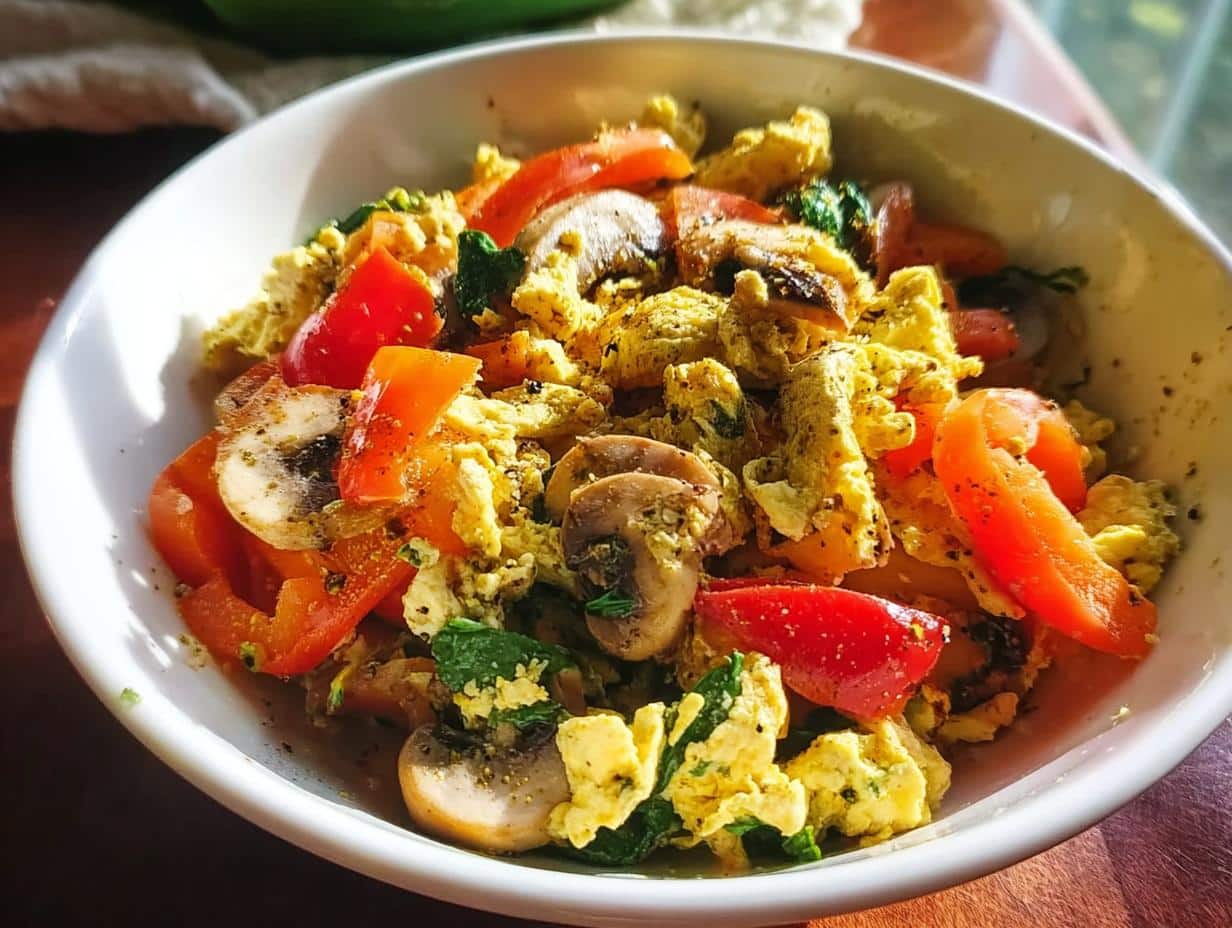Vegetarian Breakfast: Quick & Flavorful Scramble - Vegetarian Breakfast - additional detail