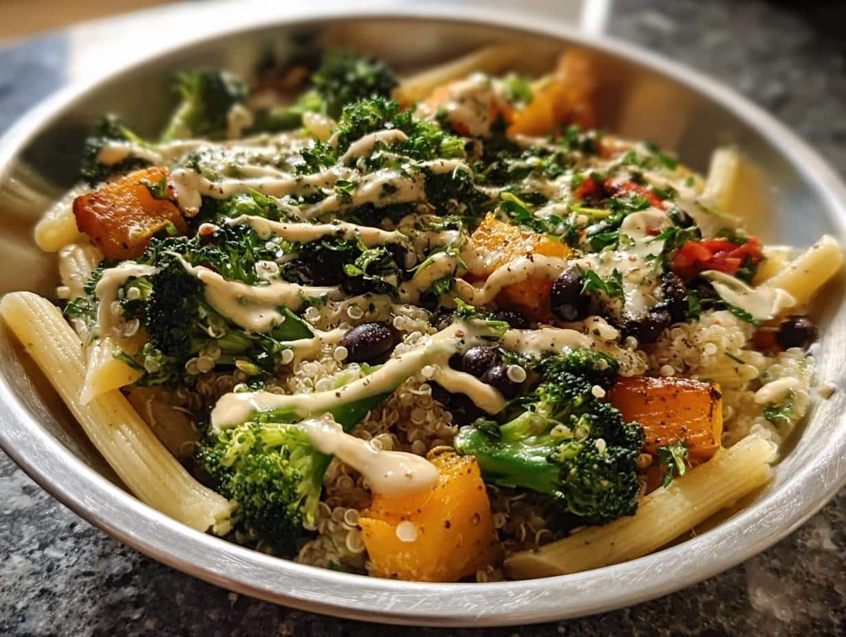 Vegetarian Dinner Bowl: 15-Minute Flavor Bomb - Vegetarian Dinner Bowl - additional detail