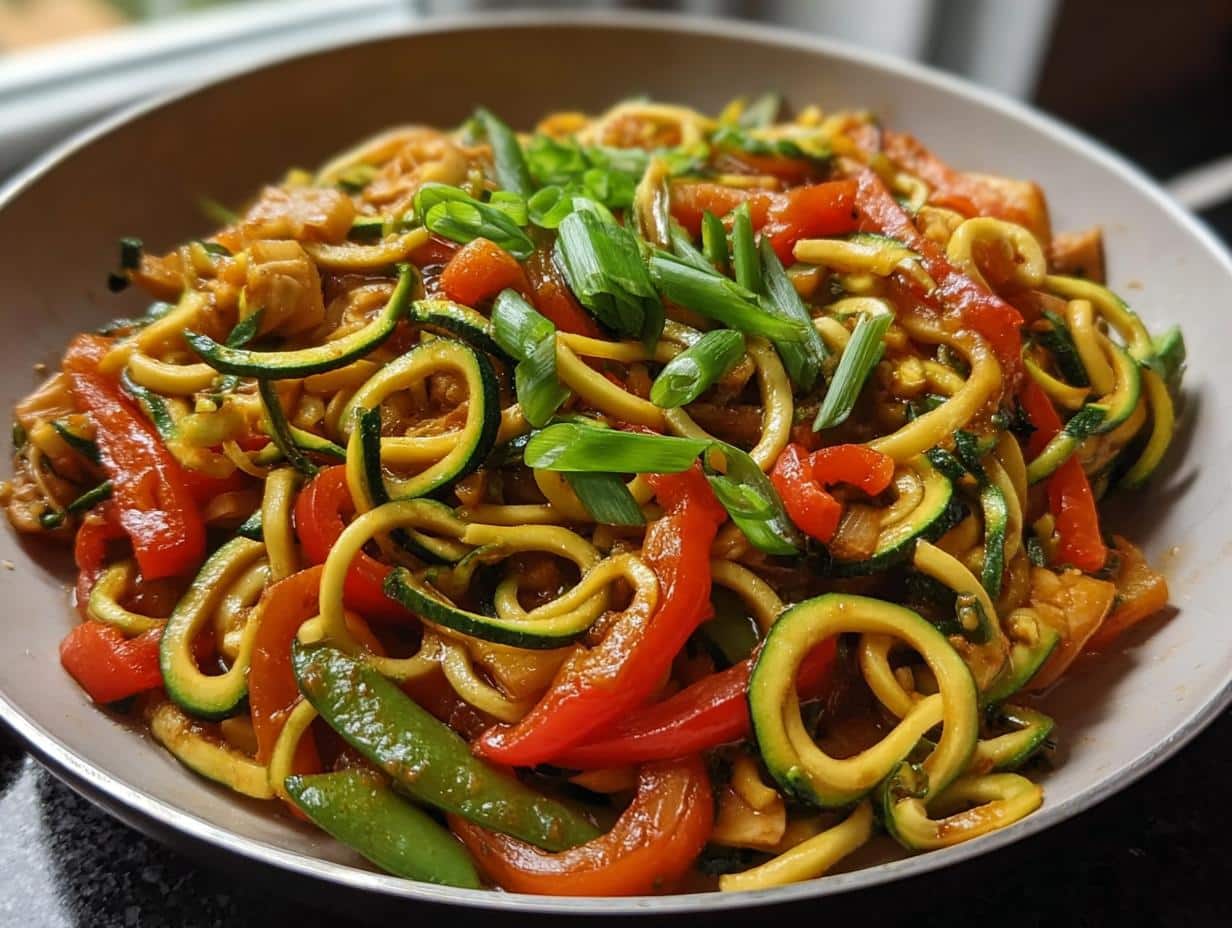 Zucchini Noodle Stir Fry: Fast, Fresh Flavor - Zucchini Noodle Stir Fry - additional detail