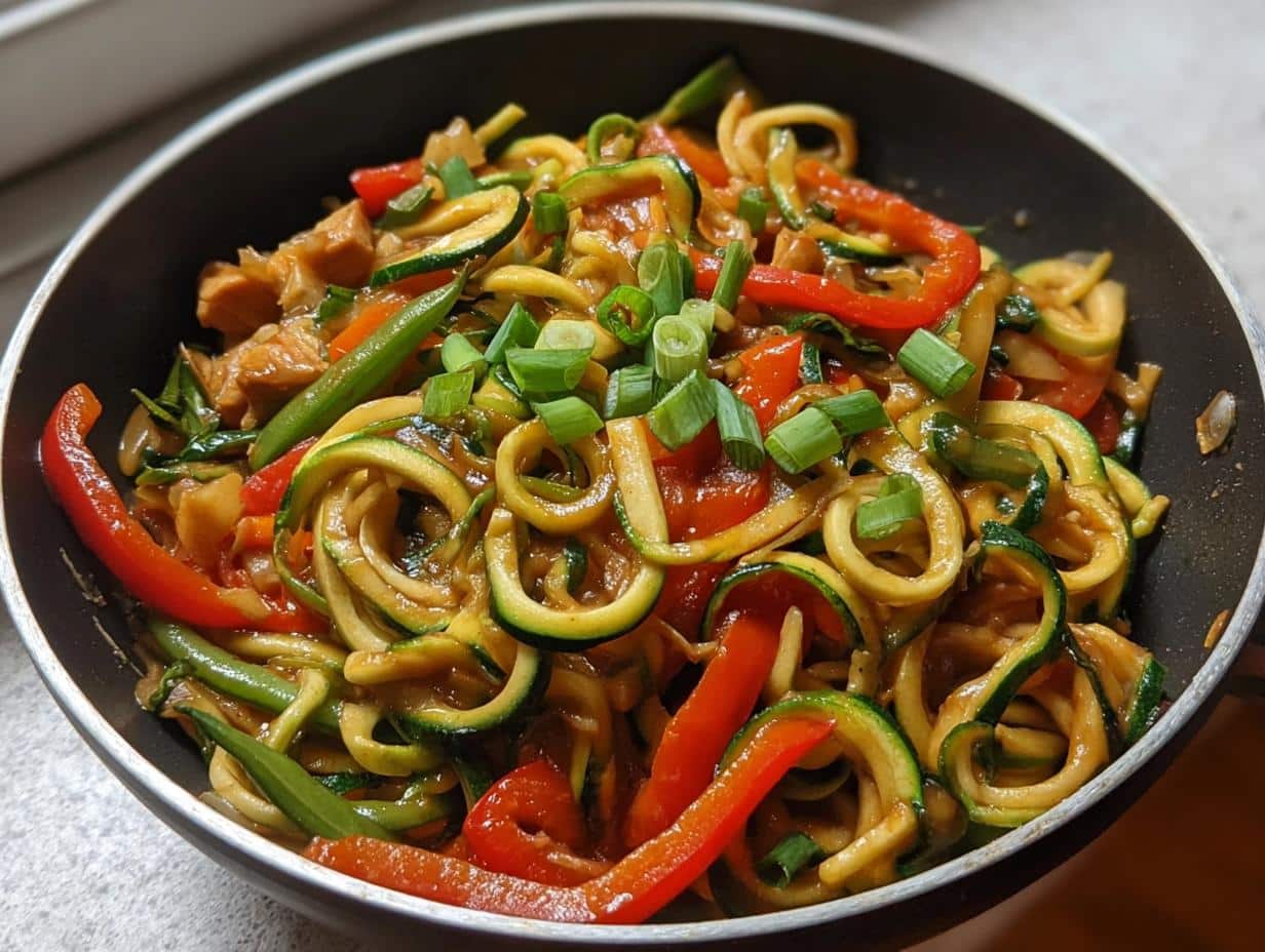 Zucchini Noodle Stir Fry: Fast, Fresh Flavor - Zucchini Noodle Stir Fry - additional detail