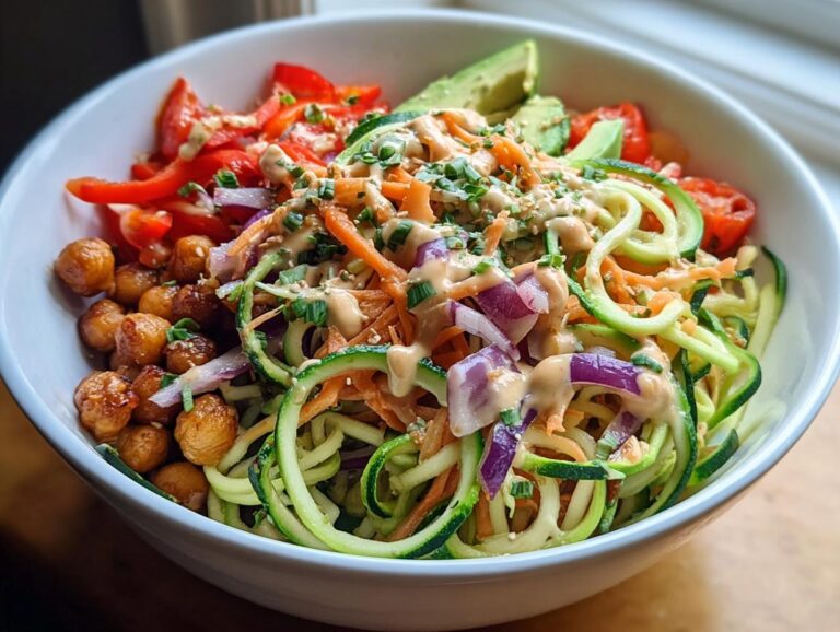Zucchini Noodle Veggie Bowl