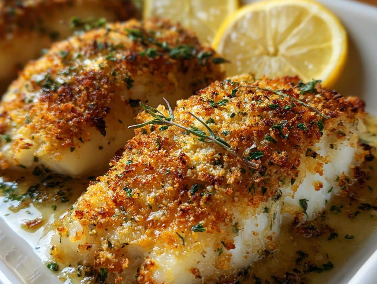 Baked Parmesan Crusted Cod