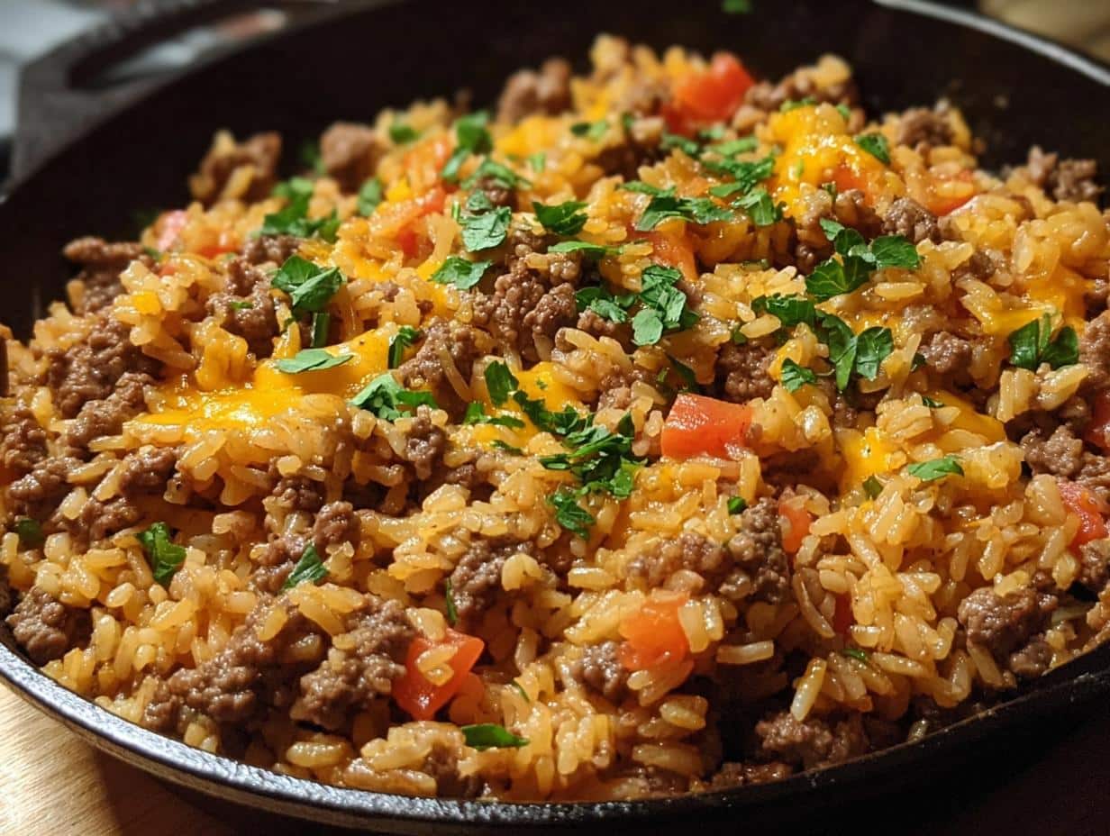 Beef Rice Skillet: 1 Amazing Juicy Meal - Beef Rice Skillet Juicy - additional detail