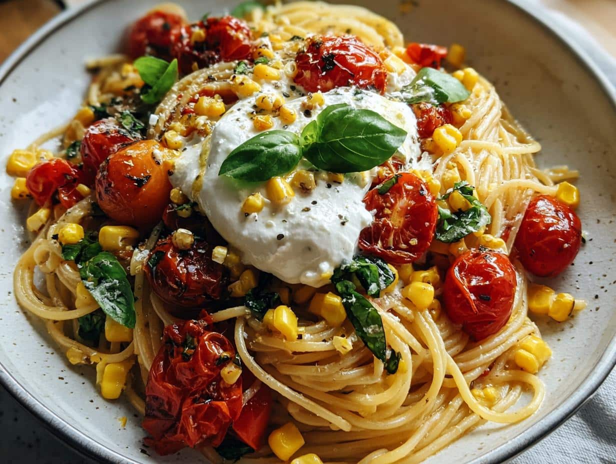 Burrata Pasta Roasted Tomatoes