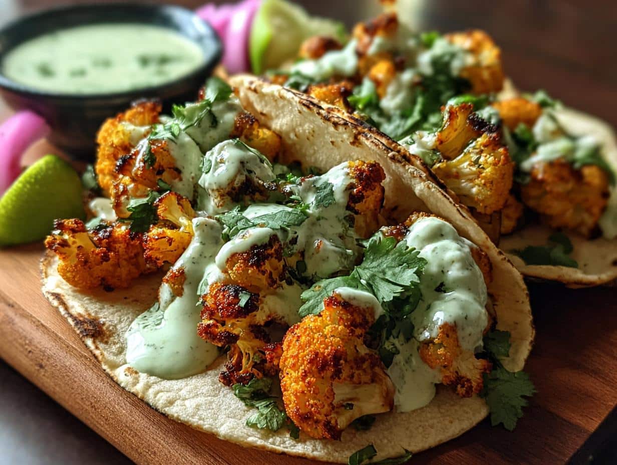 Cauliflower Tacos Cilantro Lime: Amazing Flavor - Cauliflower Tacos Cilantro Lime - additional detail