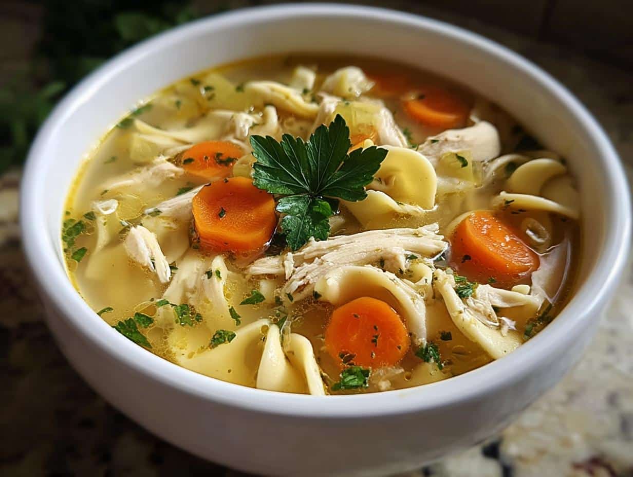 Delicious Chicken Noodle Soup in 30 Minutes - Chicken Noodle Soup - additional detail