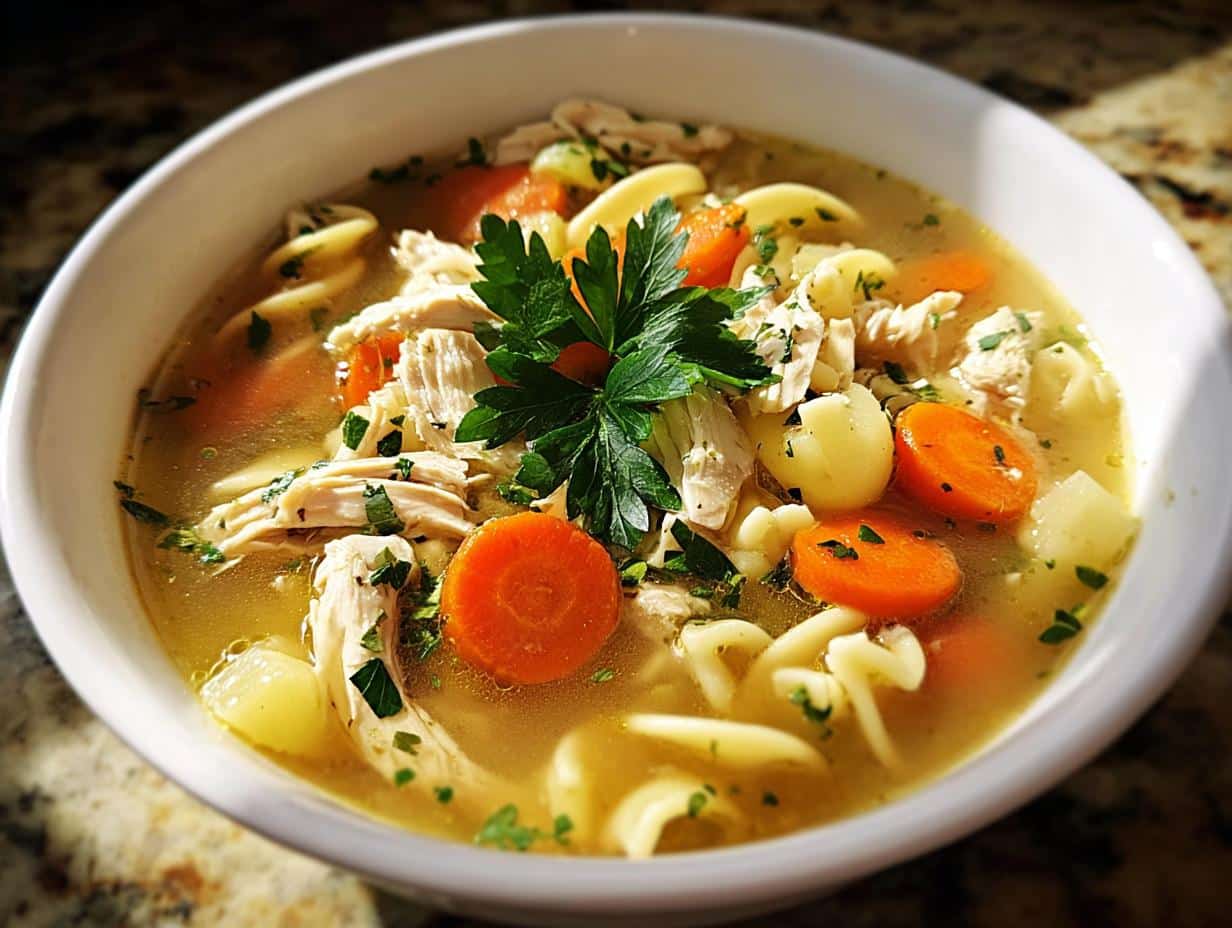 Delicious Chicken Noodle Soup in 30 Minutes - Chicken Noodle Soup - additional detail