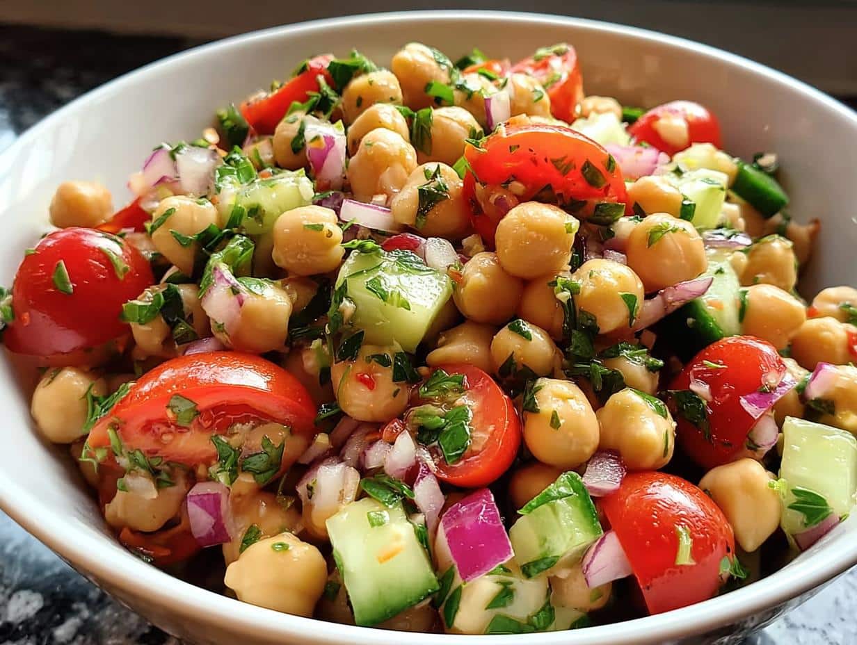 Chickpea Salad Bursts Fresh