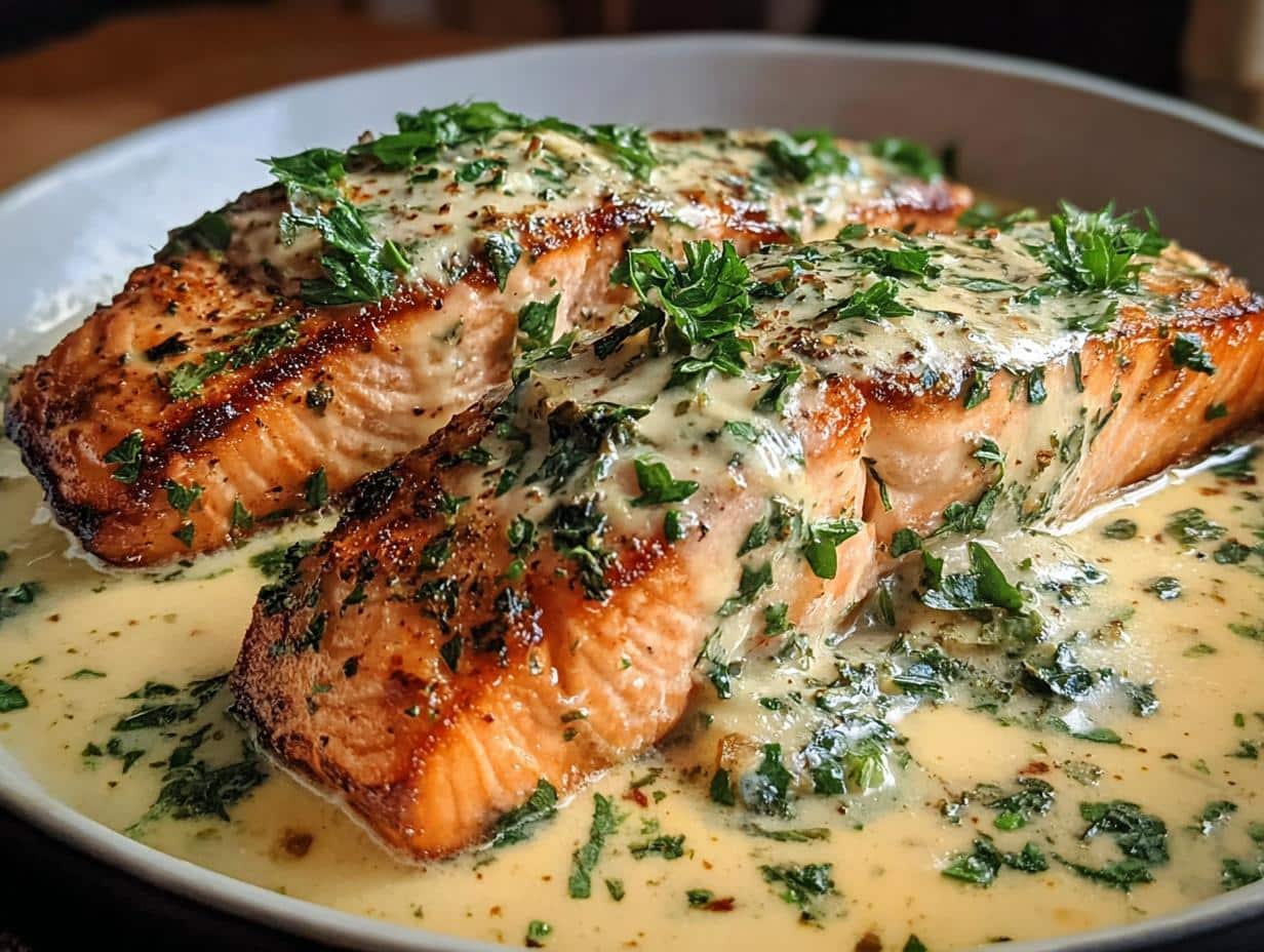 Creamy Garlic Salmon