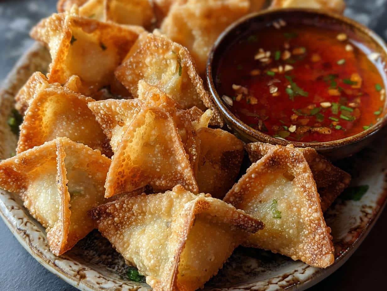 Crispy Crab Rangoon Wontons: Irresistible Appetizer - Crispy Crab Rangoon Wontons - main visual representation