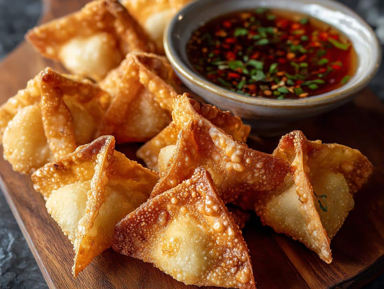 Crispy Crab Rangoon Wontons: Irresistible Appetizer - Crispy Crab Rangoon Wontons - additional detail