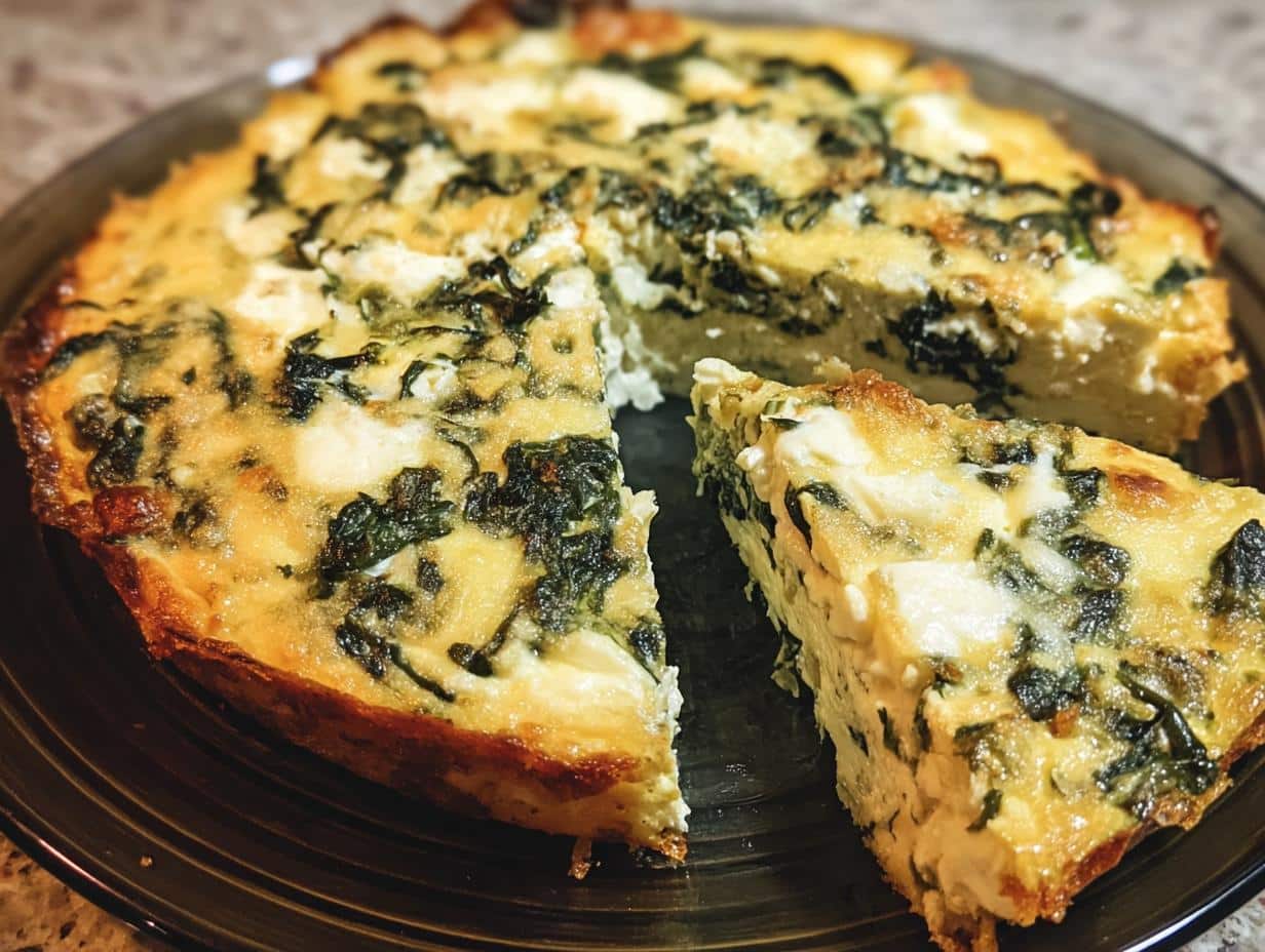 Amazing Crustless Spinach Quiche: 1 Easy Recipe - Crustless Spinach Quiche - additional detail