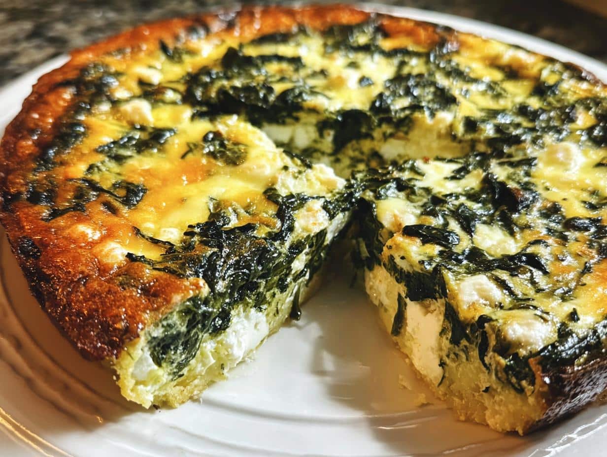 Amazing Crustless Spinach Quiche: 1 Easy Recipe - Crustless Spinach Quiche - additional detail