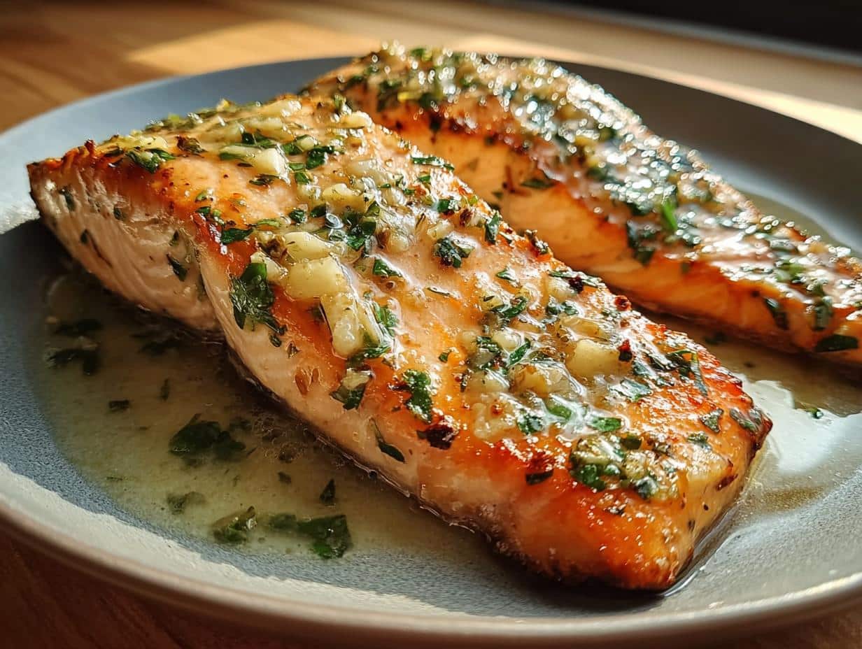 Perfect Garlic Butter Salmon Melts in 15 Min - Garlic Butter Salmon Melts - additional detail