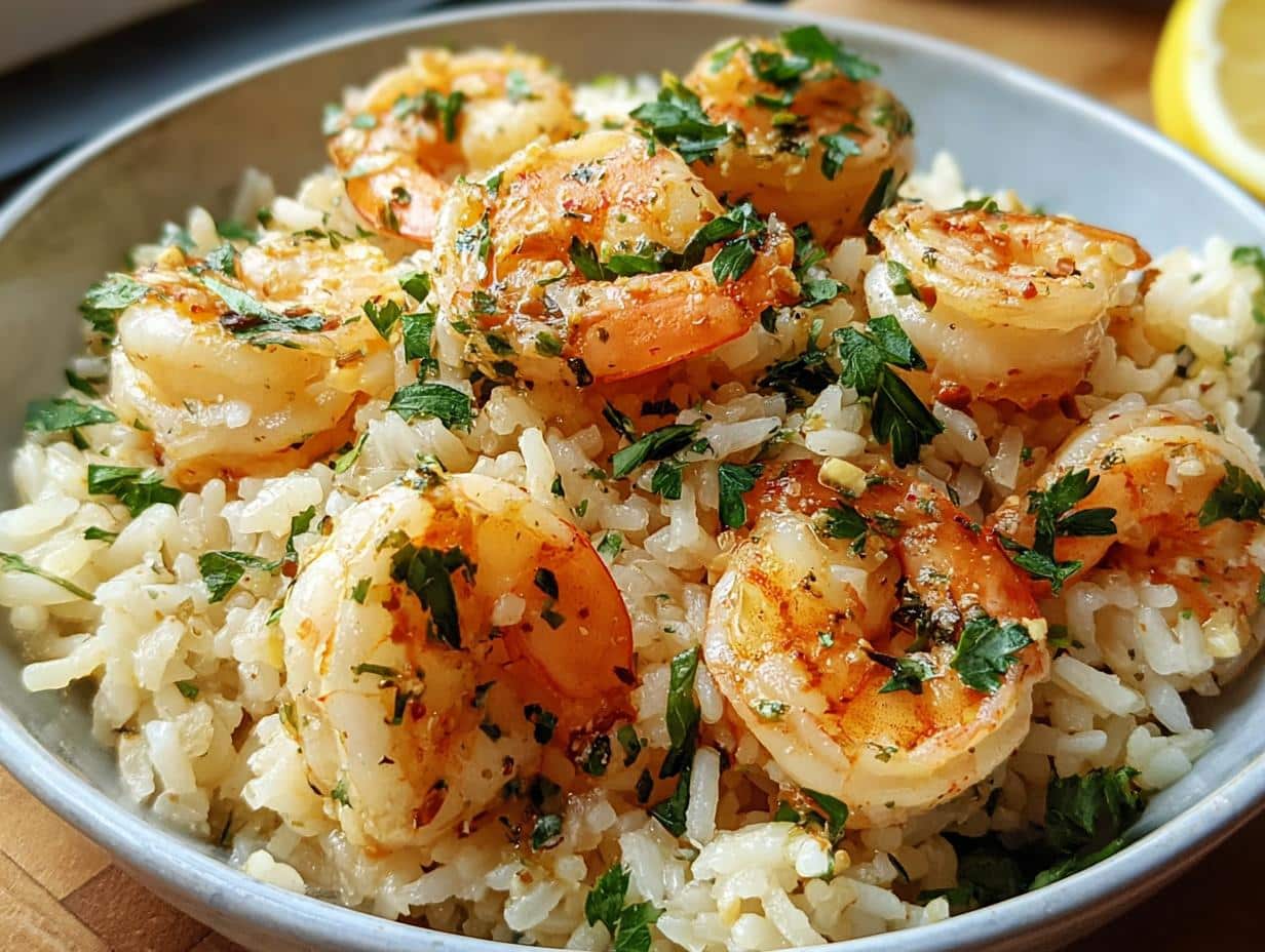 Garlic Butter Shrimp Rice