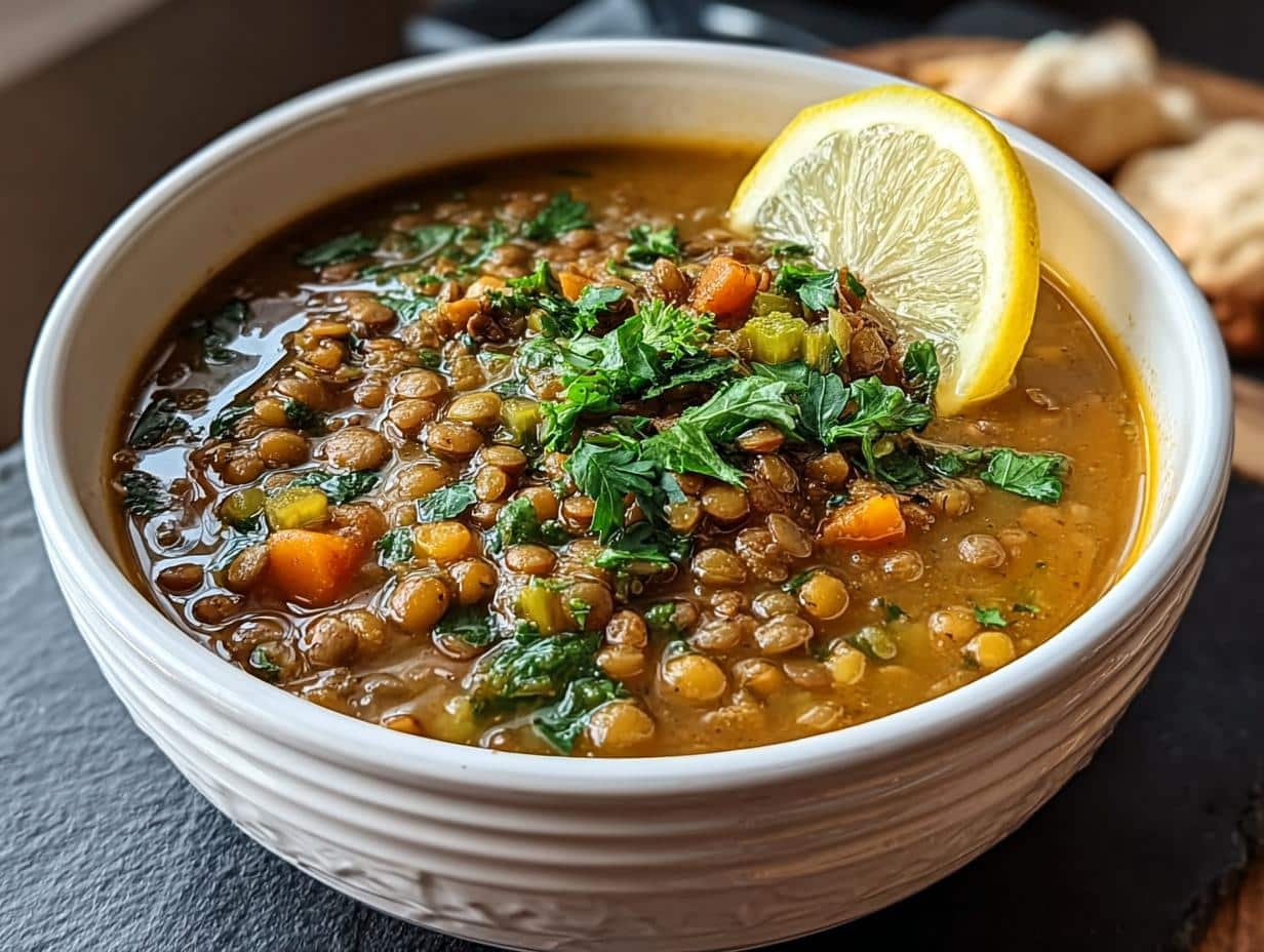 Greek Lentil Soup: Delicious, Healthy & Easy - Greek Lentil Soup For - main visual representation