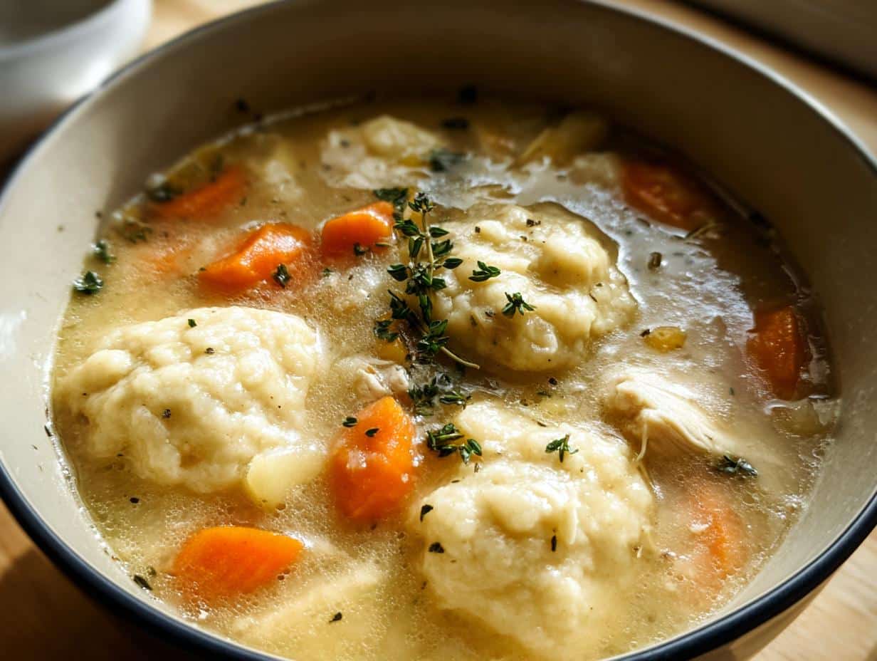Hearty Chicken Dumpling Soup