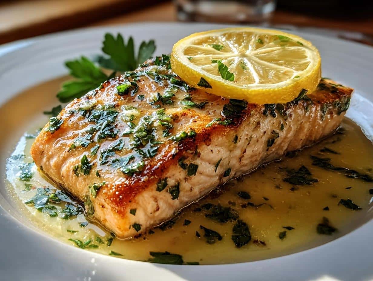 Lemon Butter Salmon: 2 Flaky Fillets - Lemon Butter Salmon - additional detail