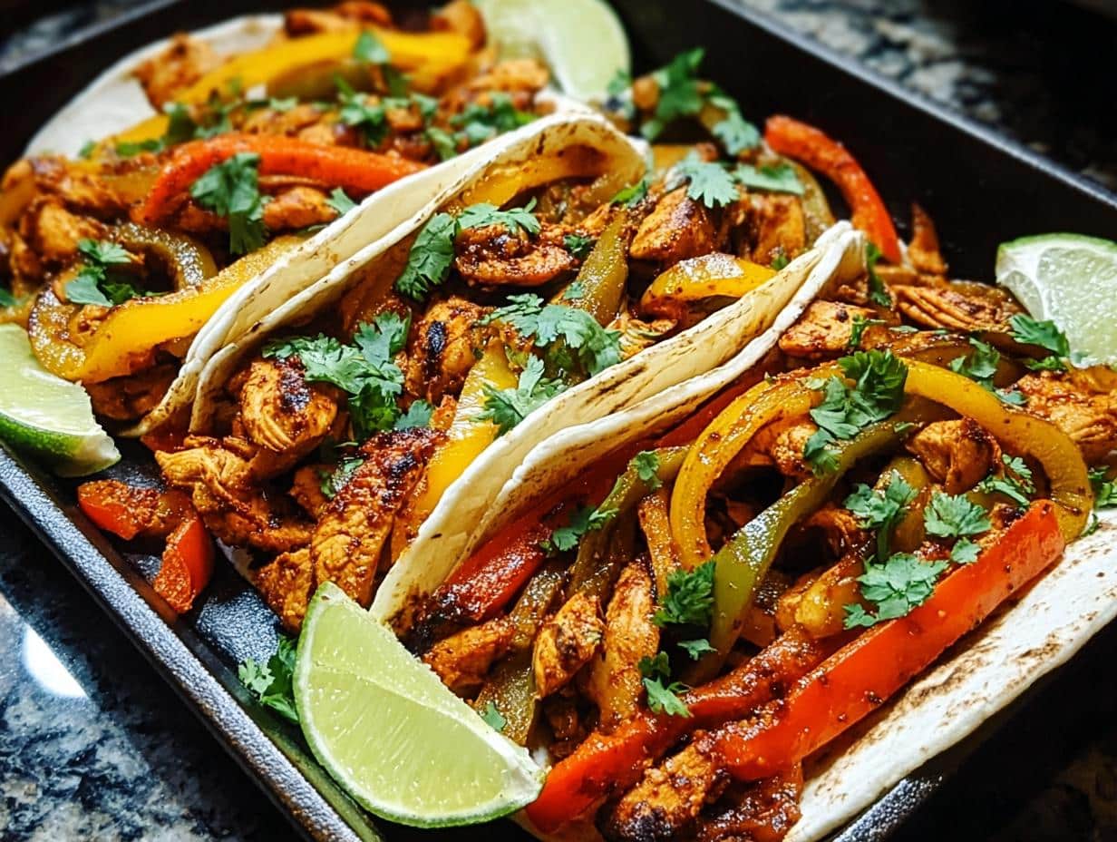 One Pan Chicken Fajitas