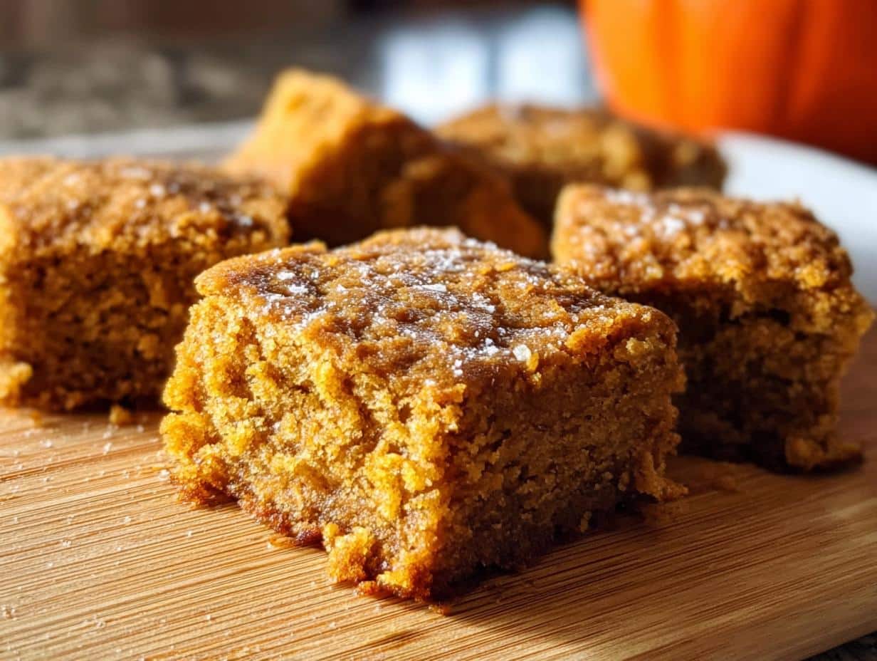 Pumpkin Banana Bread Bars