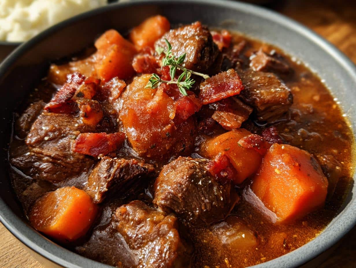 Tender Slow Cooker Beef Stew Perfection - Slow Cooker Beef Stew - additional detail
