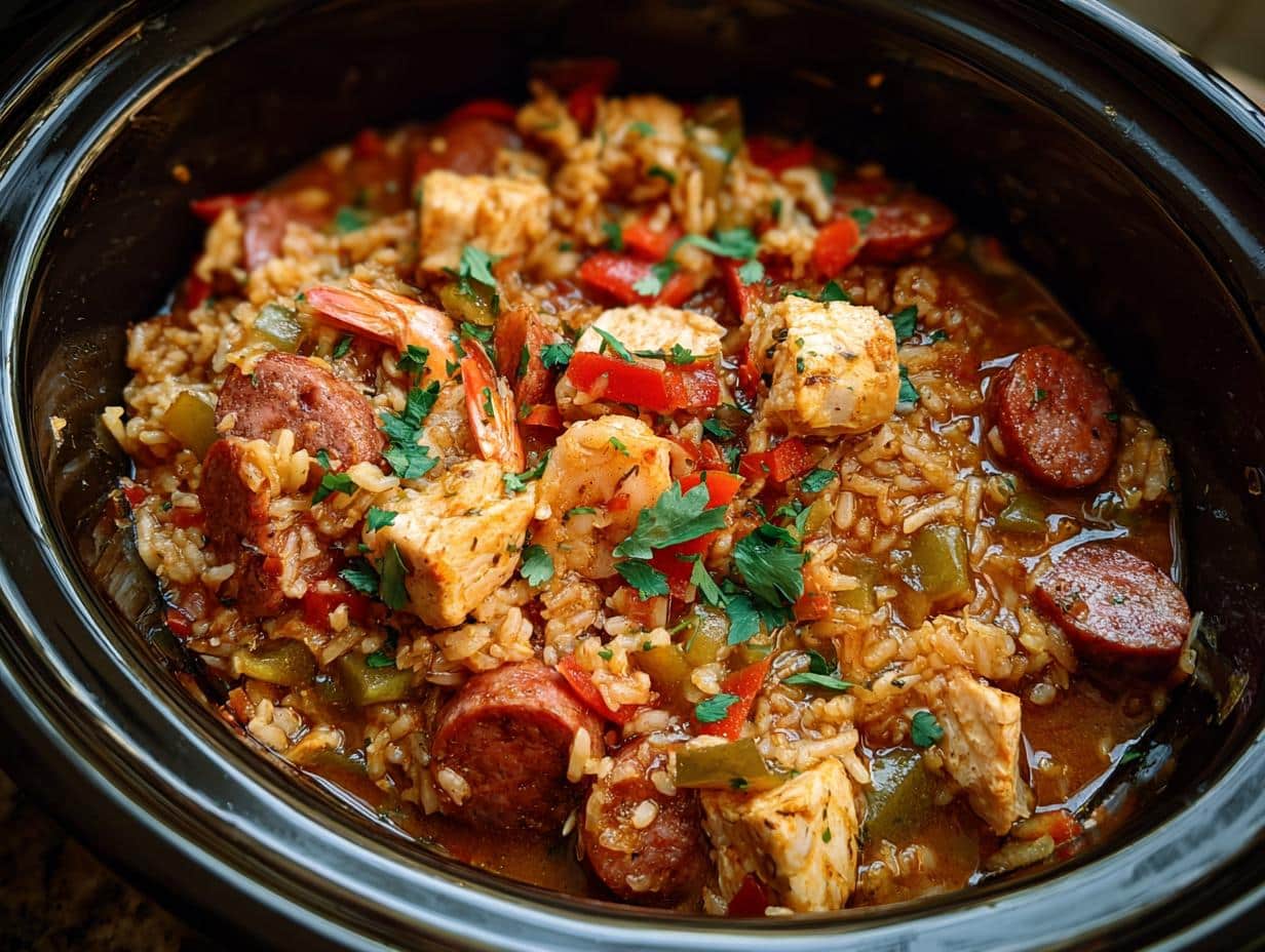 Slow Cooker Cajun Jambalaya: 1 Amazing Meal - Oporecipes