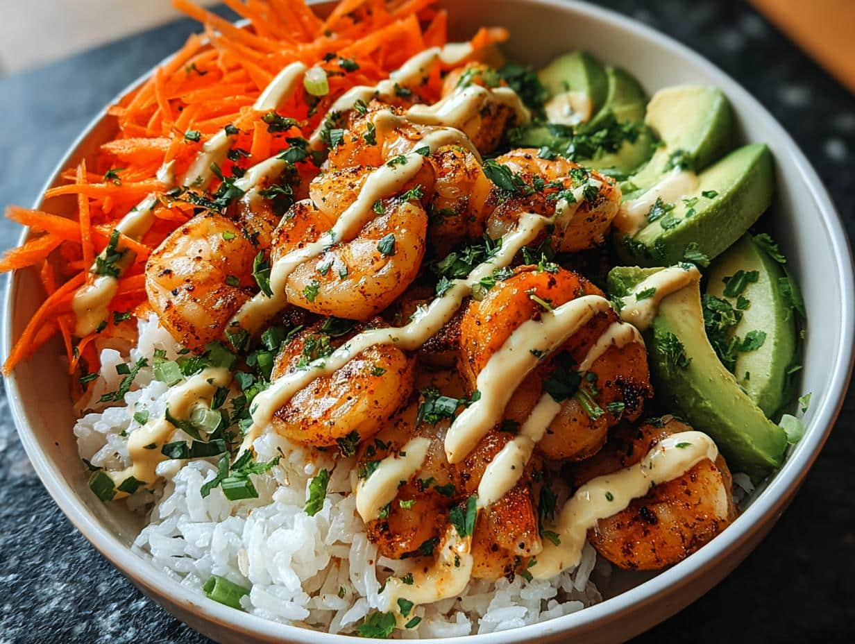 Spicy Shrimp Rice Bowl: 1 Flavorful Meal - Spicy Shrimp Rice Bowl - additional detail