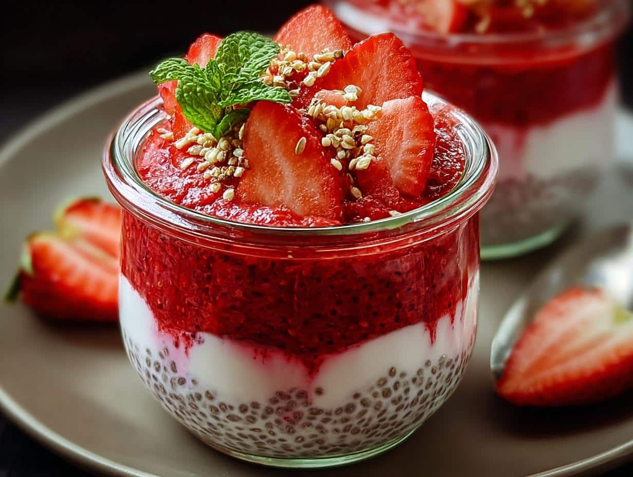 Strawberry Chia Pudding: 1 Amazing Recipe - Strawberry Chia Pudding - additional detail