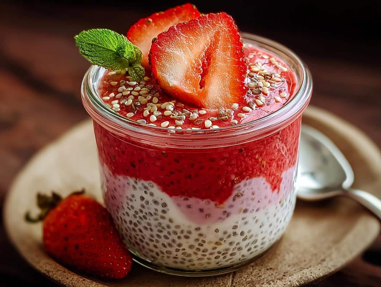 Strawberry Chia Pudding: 1 Amazing Recipe - Strawberry Chia Pudding - additional detail